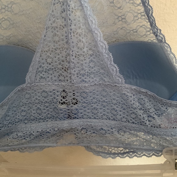 No Boundaries Blue lace front push-up bra - Picture 8 of 12